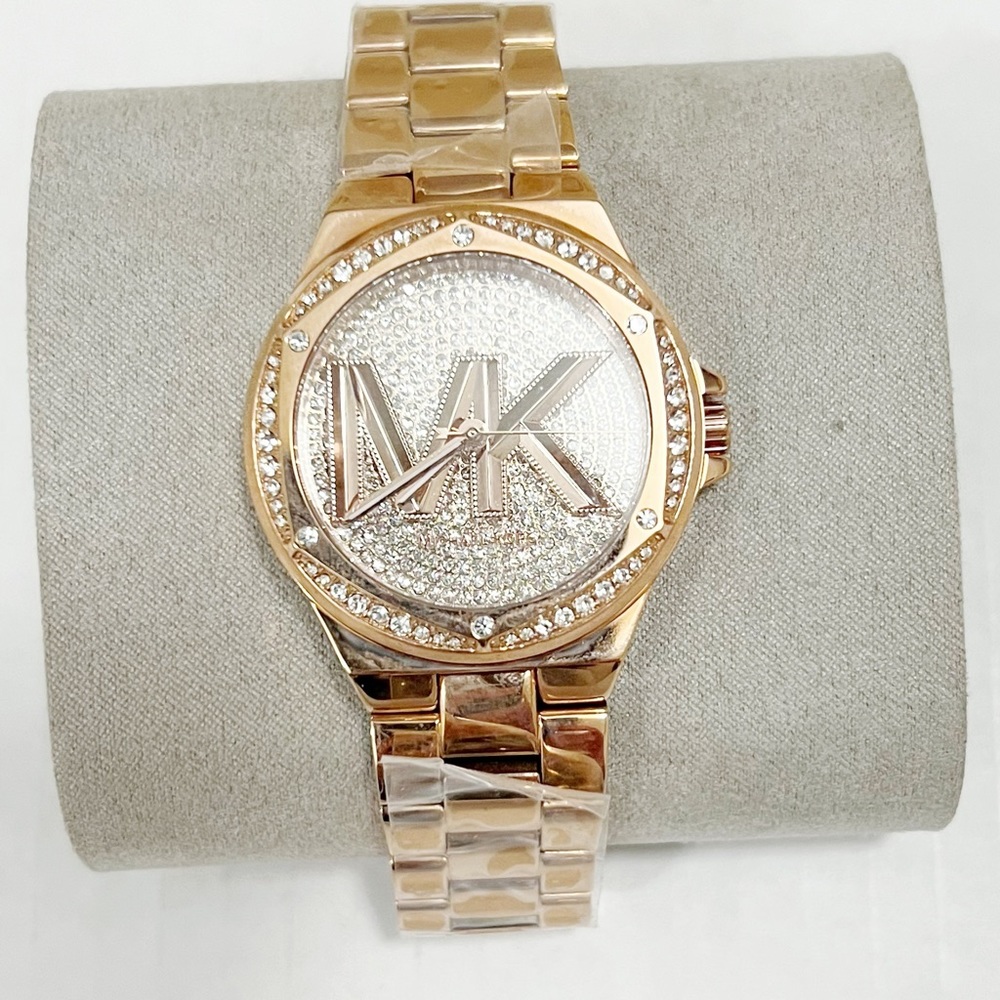 New MICHAEL KORS Rose Gold Tone unisex Watch